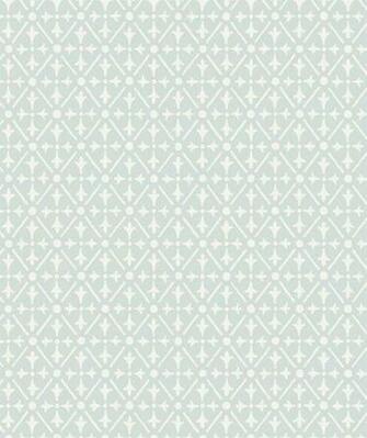 Wallpaper Off White Trellis Design On A Soft Duck Egg Blue Background