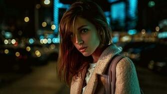 Xenia Kokoreva Night Bokeh Wallpaper HD Image Picture