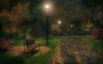 Rainy Fall Wallpaper On