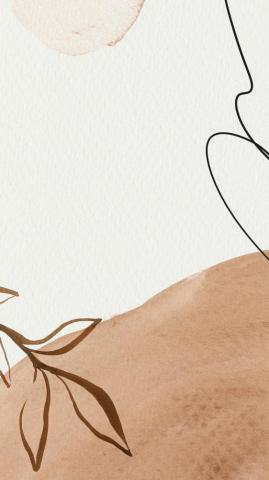 Brown Watercolor Memphis Mobile Wallpaper Premium Image By