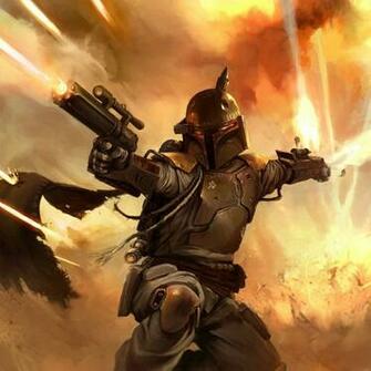 Star Wars Boba Fett Comics Art Wallpaper
