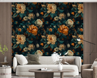 Dark Floral Wallpaper Chicobumbum