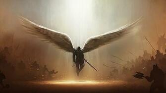 Artwork Angel Tyrael Diablo Iii Video Games Wallpaper