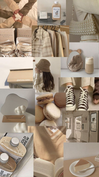 Soft Tan Aesthetic Wallpaper