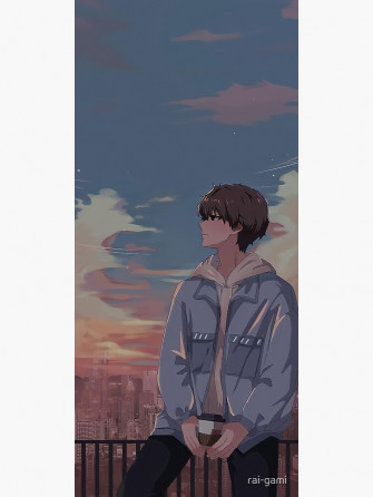 Anime Boy Poster By Rai Gami