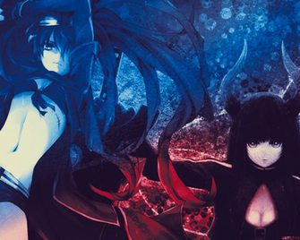 Black Rock Shooter Gold Saw Wallpaper By Raykorn