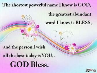 God Bless You Quote Wallpaper And All The Best
