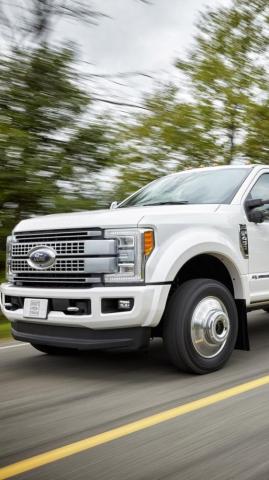 Wallpaper Ford F450 Super Duty Platinum Crew Cab White Cars