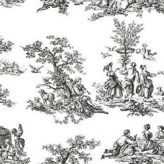 Black Toile Wallpaper For The Home