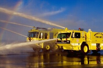 Yellow Fire Truck Wallpaper HD High Resolution