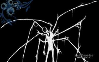 Slenderman Can Like Flowers Wallpaper