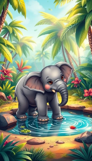 Baby Elephant Phone Wallpaper