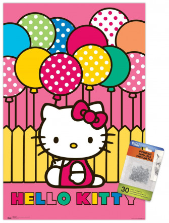 Amazon Hello Kitty Mimmy Wall Poster With Push Pins