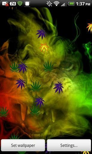 Bigger Weed Live Wallpaper Pot For Android Screenshot