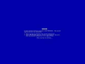 Blue Screen Of Death Wallpaper Microsoft