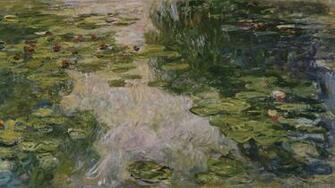 Artistic Drawing Monet Water Lilies Wallpaper