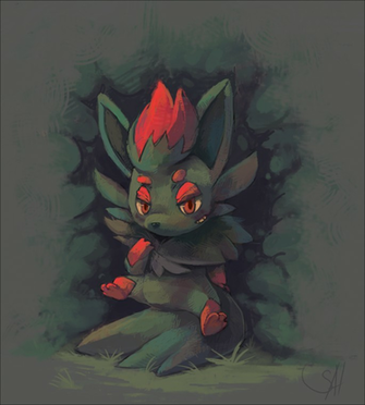 Shadow Zorua By Salanchu