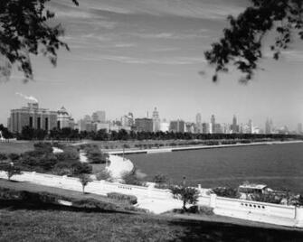 Chicago Historic Background Vintage Lakefront