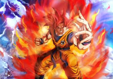 Dragon Ball Super Goku Saiyan God 4k