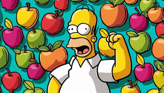 Homer Simpson Apple Wallpaper