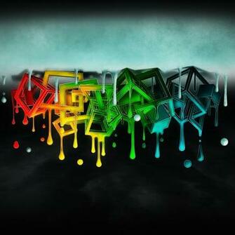 Wallpaper For Blackberry Painted 3d Cubes Personal