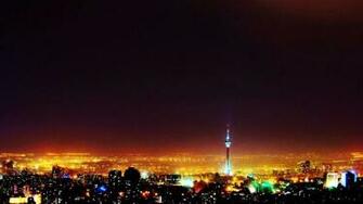 Night Teheran Milad Tower Tehran B0b