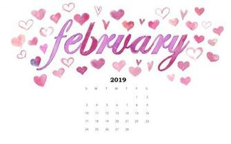 February Calendar Wallpaper