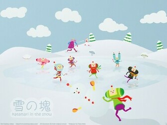 Snow Katamari Wallpaper Damacy