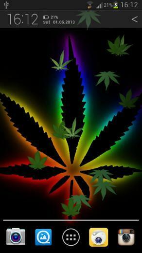 Ganga Weed HD Live Wallpaper Screenshot