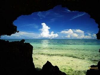 Inside The Beach Cave Wallpaper