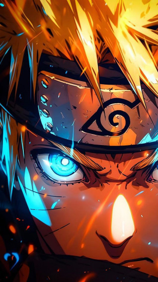 Naruto In Cool Anime Background Background