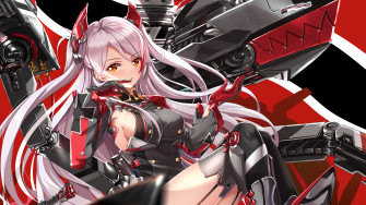 Azur Lane Prinz Eugen Anime Girl 4k Wallpaper