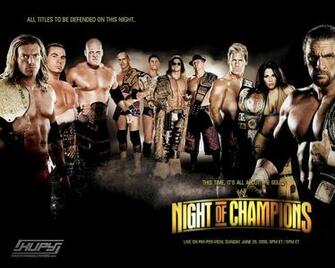 Wwe Night Of Champions Main Poster Wallpaper Background Theme