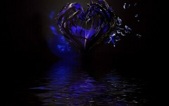 Neon Blue Hearts Wallpaper Heart By