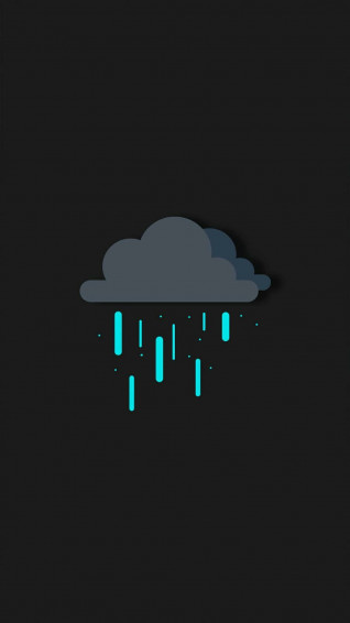 Rain Cloud For Cool Simple Wallpaper
