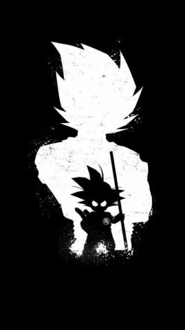 Goku Dark Black Minimal 4k Ultra HD Mobile Wallpaper Horror