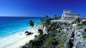 Tulum Mexico Summer HD Sea Wallpaper Ocean Sun Sky
