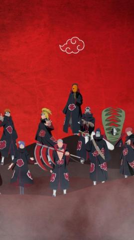 Akatsuki iPhone Wallpaper 4k