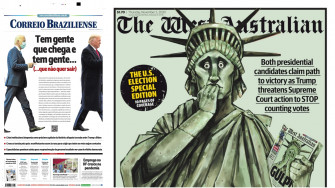 U S Election Leads Front Around The World Again Poynter