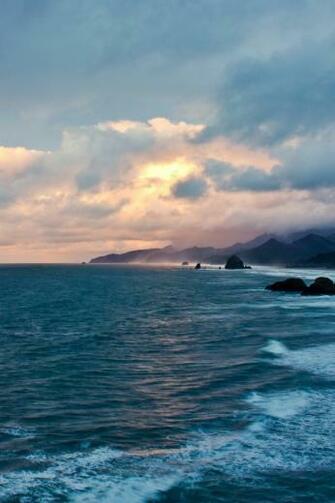 Oregon Coast Sunset iPhone HD Wallpaper
