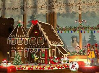 Gingerbread House Wallpaper