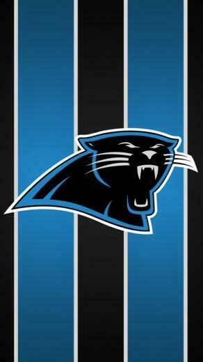 Carolina Panthers Stripe Wallpaper For iPhone