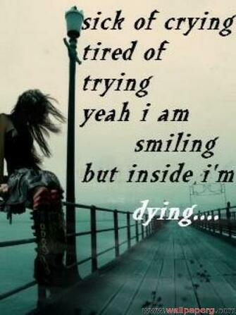 Sick Of Crying Love And Tears For Your Mobile Cell Phone