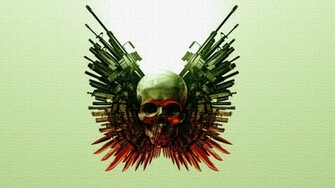 Skulls And Guns Wallpaper