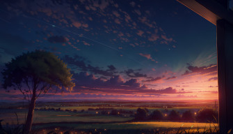 Anime Landscape 4k Ultra HD Wallpaper