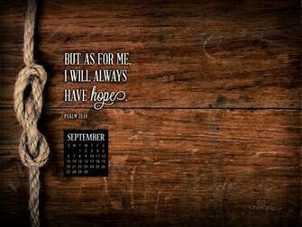 September Psalm Desktop Calendar Monthly Calendars