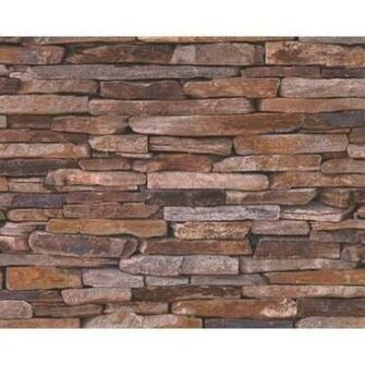 Stone Wall Look Wallpaper Traditional In Mitcham