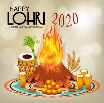 Greeting Cards For Lohri Festival Image Happy