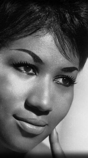 Wallpaper Aretha Franklin Face