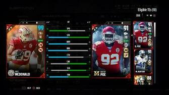 Vance Mcdonald Season Stars Ovr While Out Of Position